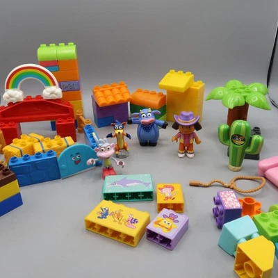 Dora the Explorer MEGA Bloks 7 Figures Playset Boots Benny Sniper Star Blocks - Image 1 of 4