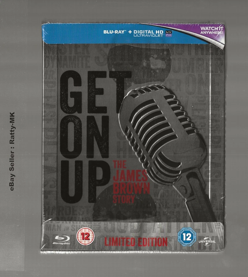 Get on up - Limited Edition Steelbook Blu-ray 2014 UK Fast