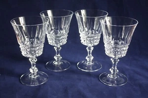 4 Crystal Sherry Port Cordial Glasses  - Picture 1 of 6