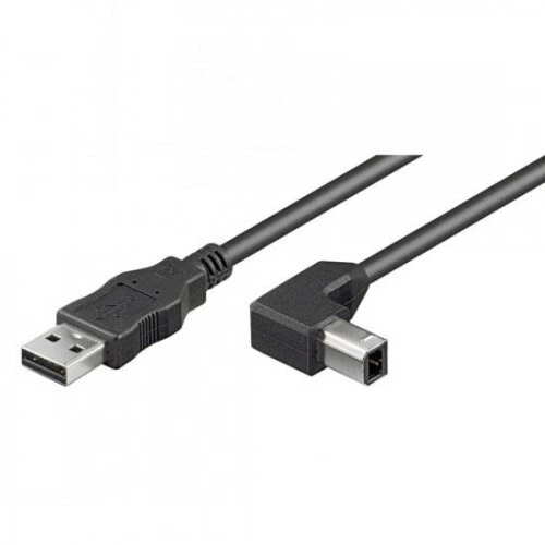Cavo usb 2.0 connettore a - b 90 gradi mt 2 - Immagine 1 di 1