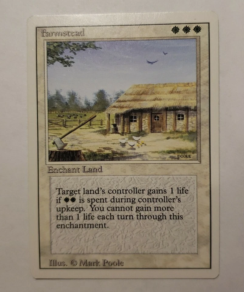 1x Farmstead - 3rd Edition / Revised MTG Magic the Gathering - Reserved List x1 - Image 1 of 1