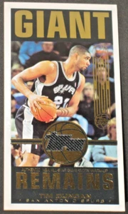 TIM DUNCAN 2001-02 High Topps Giant Remains Game Used All Star Jersey Spurs #TD - Picture 1 of 2