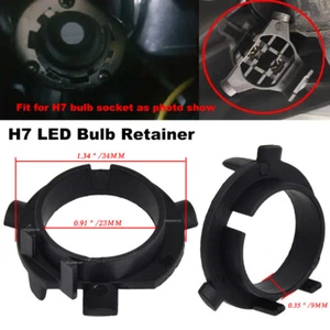 H7 LED Bulb Adapter Retainer Socket Holder For Nissan Qashqai J11 2014-2018 Pair - Picture 1 of 6