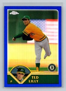 2003 Topps Chrome Ted Lilly  Refractors Oakland Athletics