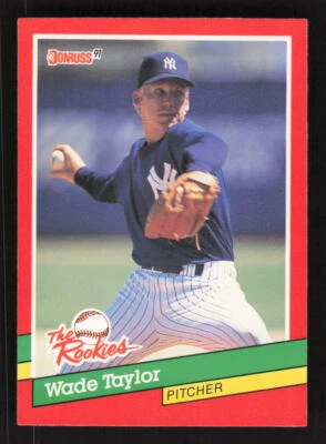 1991 Donruss The Rookies #34 Wade Taylor New York Yankees - Image 1 of 2