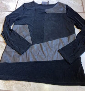 Bonito Top By Chicos Talla 2 Grande Manga Larga Negro - Imagen 1 de 6