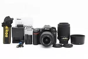 Nikon D7200 24.2MP Digital SLR DSLR Camera + Double Lenses From JAPAN #2559 - Picture 1 of 12