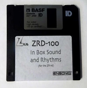 Ensoniq ZR-76 ZRD-100 In Box Sound & Rhythm Disk - Picture 1 of 1