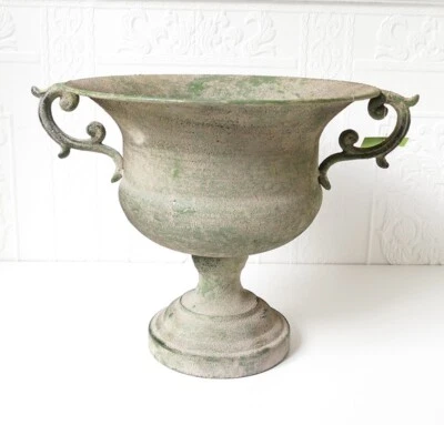 Amphore Pokal Blumentopf Pflanztopf Pflanzschale Ornament Antik Grau 35cm - Bild 1 von 3