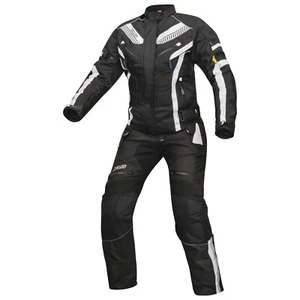 Damen Textilkombi Motorradkombi 600D Textil Touringkombi Schwarz Weiß S bis 8XL - Bild 1 von 9