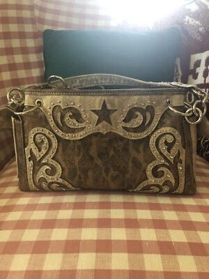 Bolso de Hombro BLAZIN ROXX Western Monedero Tostado/Marrón/Bronce Mezcla de Colores Foto 1 de 4