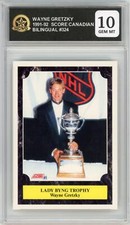 1991-92 Score Canadian Bilingual #324 Wayne Gretzky Kings HCWG 10