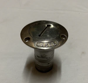 Seachoice Stainless Steel Waste Deck Fill with Cap - Picture 1 of 3