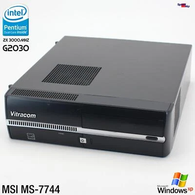 MSI HETIS H61 ULTRA MS-7744 Computer PC RS-232 VITRACOM Windows XP 2GB 160GB DVD - Image 1 of 4