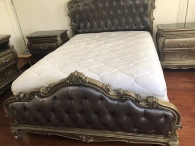 Elegant Queen size Bedroom Set not much used. No mattress include.   - Image 1 of 4