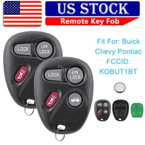 2 Replacement For 1996 1997 1998 1999 2000 Pontiac Bonneville Key Fob - Picture 1 of 9