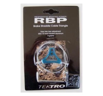 Tektro Triangles Cablehanger for Cantilever Brake, + Cross Cable, Teal-Blue, NOS - Image 1 of 2