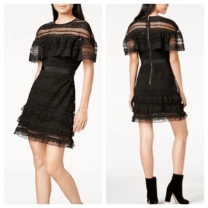 Vestido Mare Mare Nuevo con Etiquetas Riza Nivel A Línea Volantes Talla S - Imagen 1 de 6