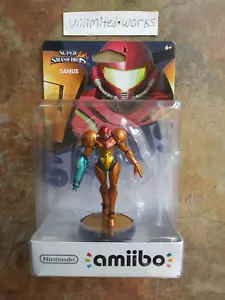 Super Smash Bros Amiibo (Samus) Nintendo Wii U e 3DS nuovo sigillato versione USA - Foto 1 di 2
