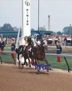 SECRETARIAT & RON TURCOTTE - ORIGINAL 1973 KENTUCKY DERBY HORSE RACING PHOTO! - Picture 1 of 1