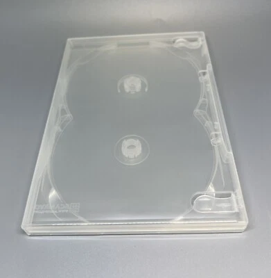 5 Top Quality Original Scanavo 14mm Double (2) DVD Case, Clear, DVD2/ONET.14MM