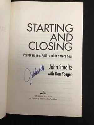 John Smoltz Signed Book Starting And Closing Atlanta Braves HOF Autograph JSA - Image 1 of 4
