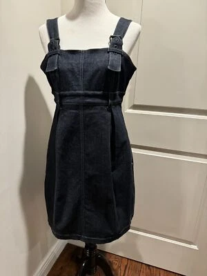 Vestido tipo jersey de mezclilla Plein Sud Jeanius lavado oscuro talla Fr 42/US 10 NUEVO SIN ETIQUETAS Foto 1 de 4