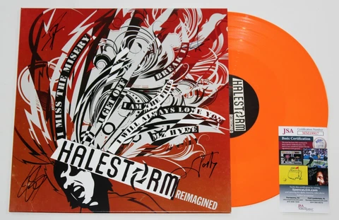 HALESTORM SIGNED REIMAGINED LP VINYL RECORD ALBUM LZZY HALE AUTOGRAPHED +JSA COA Cover