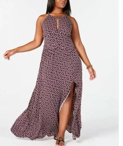 MICHAEL Michael Kors Plus Size Printed Keyhole Maxi Dress. Size 0X. - Picture 1 of 10