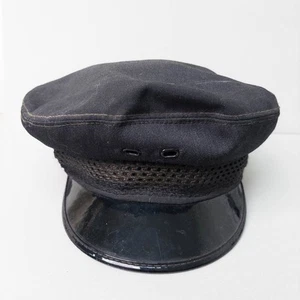 Vintage Police Bus Lines Company Driver Hat Size 7 1/4 Cap Chauffeur - Picture 1 of 9