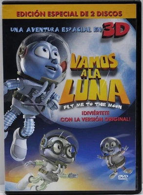 Vamos a La Luna 2D y 3D Animacion - 2 DVD Set - Spanish - 3D Glasses - Image 1 of 4