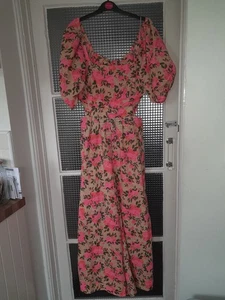 Next Floral Jumpsuit Petite Size 16 - Picture 1 of 13