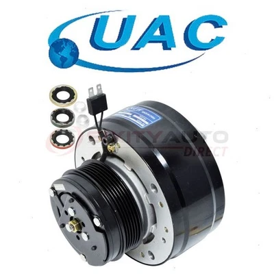 UAC AC Compressor for 1987-1991 GMC G3500 5.7L V8 - Heating Air Conditioning qj Foto 1 de 4