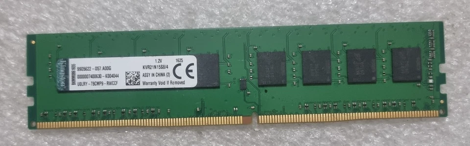 Kingston KVR21N15S8/8 8GB 1x8GB PC4-17000 2133MHz UDIMM Memory Ram DDR4 Pc - Image 1 of 1