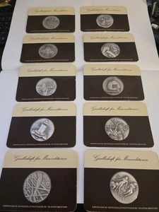 SALVADOR DALÍ .999 PLATA PURA DIEZ MANDAMIENTOS JUEGO COMPLETO DE 10 MEDALLAS ESTUCHE PLEXI - Imagen 1 de 12