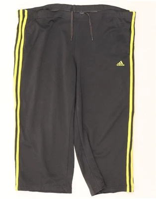 ADIDAS Womens Climalite Capri Tracksuit Trousers UK 16 Large Grey DP07 - Image 1 of 3