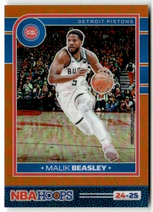 2024-25 Panini NBA Hoops No. 145 Malik Beasley Orange Prizm 181/199 - Bild 1 von 2