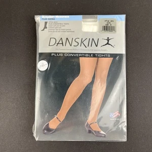 Danskin Damen weiß Übergröße Plus wandelbare Tanzstrumpfhose Stil 4010 Größe 2x - Bild 1 von 4