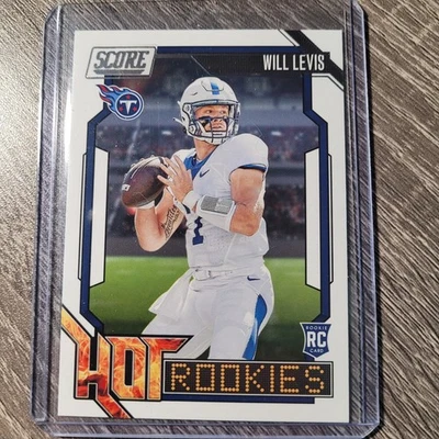 2023 Score Will Levis "Hot Rookies" #5 Rookie (RC) NFL NASHVILLE TITANS CARD - Image 1 of 2