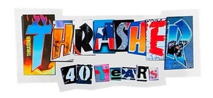 Thrasher Magazin 40 Jahre Jubiläum Aufkleber 6" - KOSTENLOSER VERSAND! - Bild 1 von 1