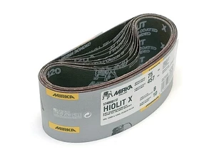 Mirka 3 x 24 Hiolit Cloth X-Weight Premium Portable Sanding Belts 50G, Qty. 10 - Picture 1 of 1
