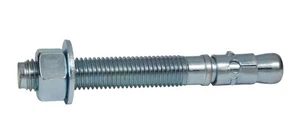 Anclaje de cuña 1/2" x 3-3/4" chapado en zinc (caja de 25) - Imagen 1 de 3