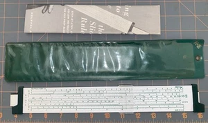 VTG 1961 KEUFFEL & ESSER K-12 PREP SLIDE RULE PLASTIC POUCH INSTRUCTIONS - Picture 1 of 9