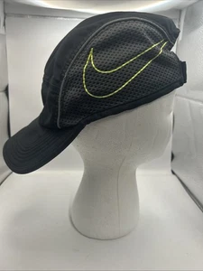 Nike Big Swoosh Logo 5 Panel AW84 DRI-FIT AEROBILL Mütze schwarz Läufer Radfahren - Bild 1 von 6