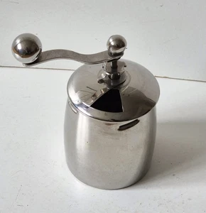 Vintage Stainless Steel Manual Coffee Grinder Retro Hand Crank Design 7.5 x4" - Picture 1 of 7