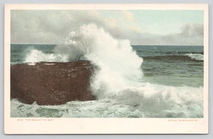 Postal Maid of the Mist Rough Ocean Surfs Rocky Beach Oceanography - Imagen 1 de 2