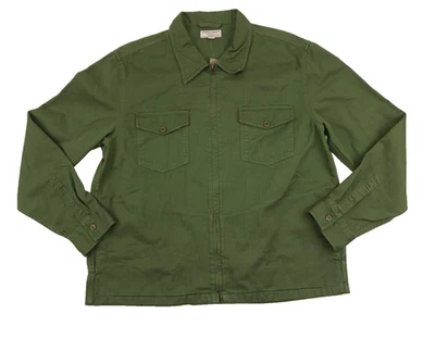 J.Crew Wallace & Barnes Lightweight Work Service Jacket Olive Green Zip XL - Image 1 of 4