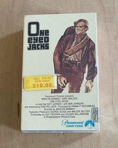 ONE EYED JACKS (1961) Sealed Betamax Paramount Gatefold Western Bank Robbers - Imagen 1 de 9