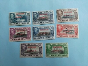 Falkland Islands Lot of 8 MH Stamps # 5L1-8, No Reserve! (Lot #5) - Picture 1 of 2