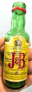 Rare J&B Blended Scotch Whisky no cap 1/10th Pint Glass Empty Bottle - Picture 1 of 4